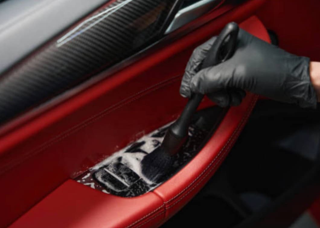 Leather & trim cleaned